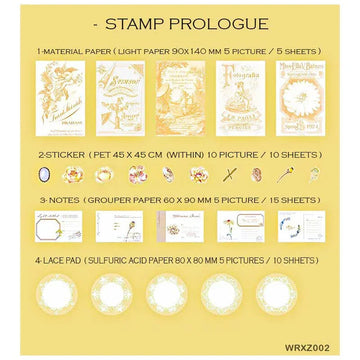 MG Traders Journaling stickers Wrxz002 Paper Cutout N Journaling Sticker