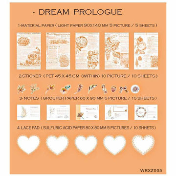 MG Traders Journaling stickers Wrxz005 Paper Cutout N Journaling Sticker
