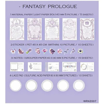 MG Traders Journaling stickers Wrxz007 Paper Cutout N Journaling Sticker