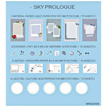 MG Traders Journaling stickers Wrxz008 Paper Cutout N Journaling Sticker