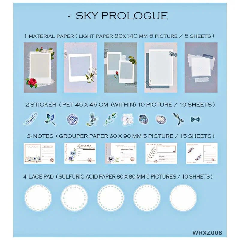 MG Traders Journaling stickers Wrxz008 Paper Cutout N Journaling Sticker