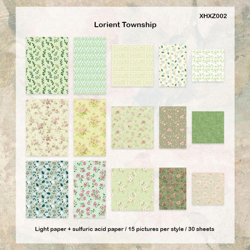 MG Traders Journaling stickers Xhxz002 Flowers Small Town Series Paper Cutout