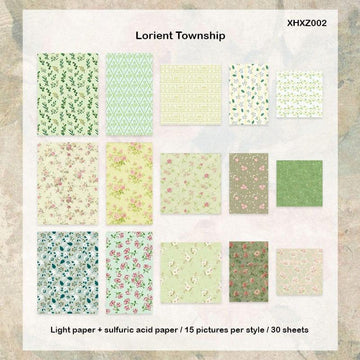 MG Traders Journaling stickers Xhxz002 Flowers Small Town Series Paper Cutout