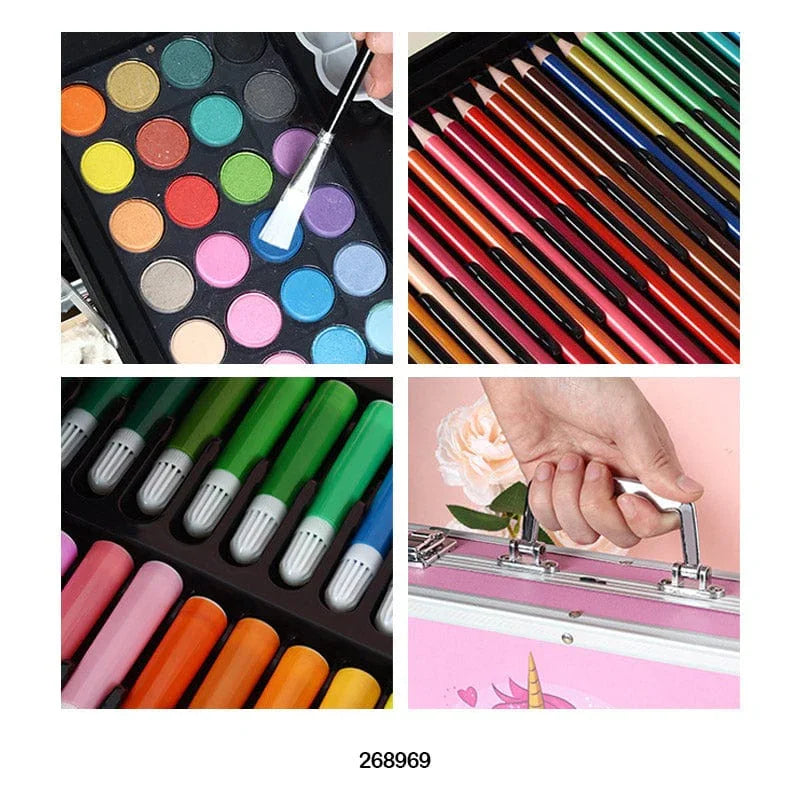 MG Traders Kids Painting Materials Art Color Set 145 Blue Unicorn 268969