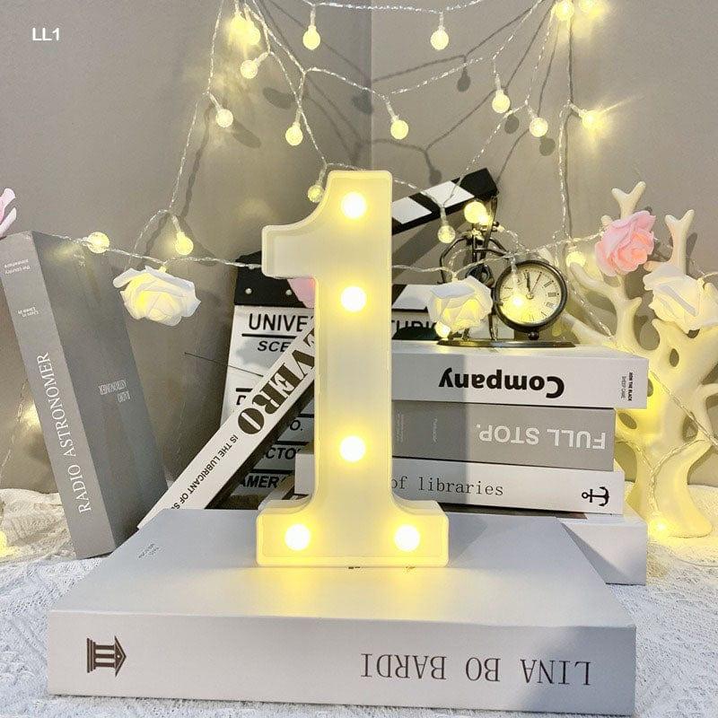 MG Traders Lamps & Lanterns Led Number 1 (8.5")