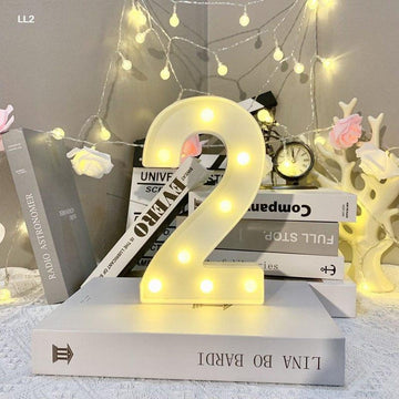 MG Traders Lamps & Lanterns Led Number 2 (8.5")