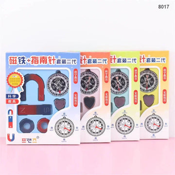 MG Traders Magnet Sheet & Buttons 8017 Magnet Game With Compass 6Pcs