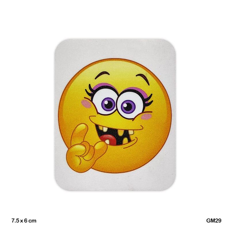 MG Traders Magnet Sheet & Buttons Gm29 Glitter Printed Fridge Magnet 6X7.5Cm