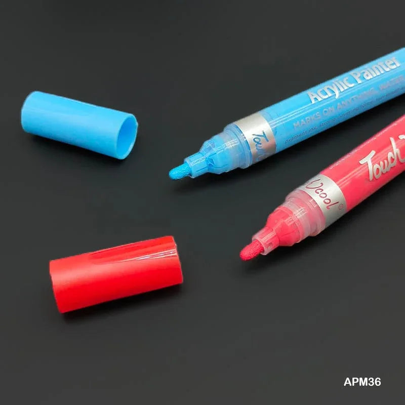 MG Traders Marker Acrylic Paint Marker 36 Color (Apm36)