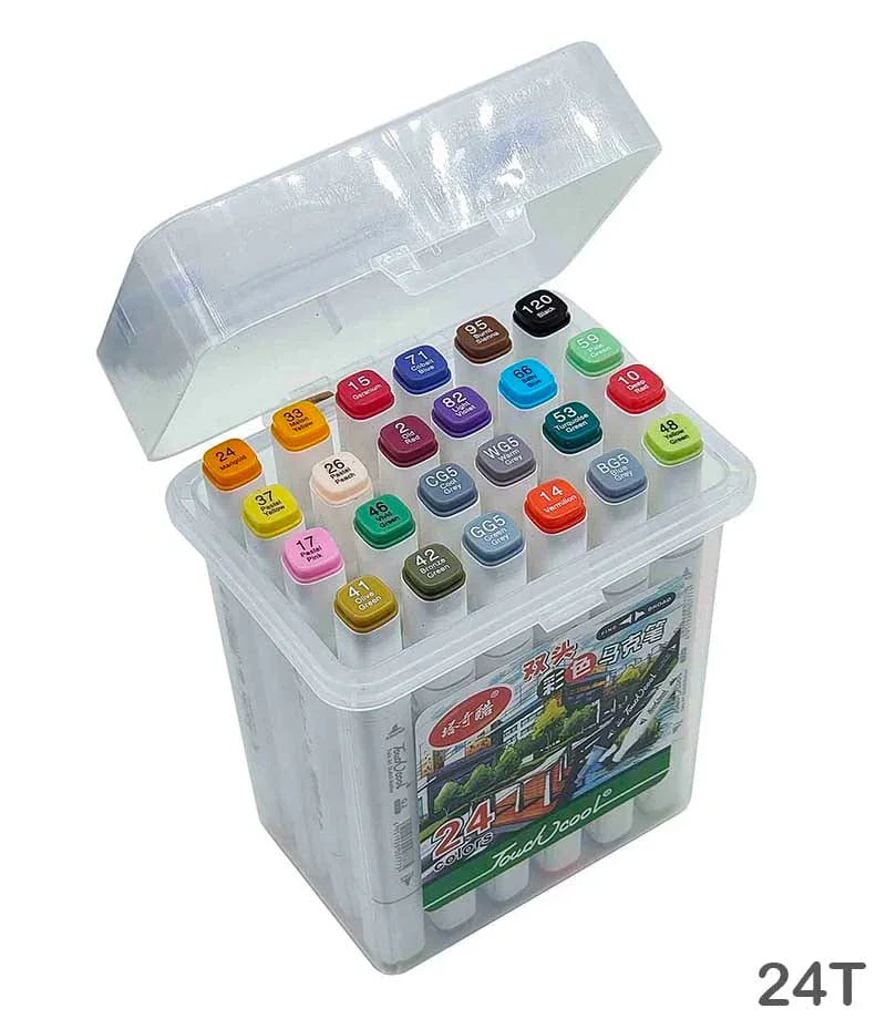 MG Traders Marker Touch Cool Marker Set 24 Color Box (24T)