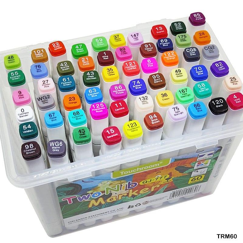 MG Traders 1 Marker Touch Room Marker Set  60 Color Box (Trm60)