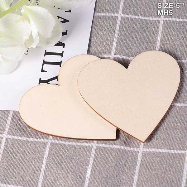 MG Traders MDF Boards & Base Mdf Heart 5 Inch  10Pcs (Mh5)