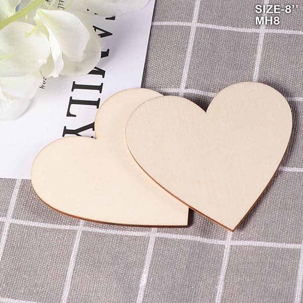 MG Traders MDF Boards & Base Mdf Heart 8 Inch  10Pcs (Mh8)