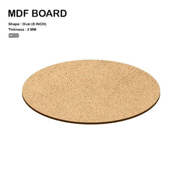 MG Traders MDF Boards & Base Mdf Oval 8 Inch  10Pcs (Mo8)