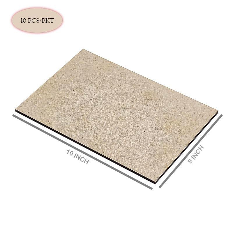 MG Traders MDF Boards & Base Mdf Rectangle 8X10 10Pcs (Mre810)
