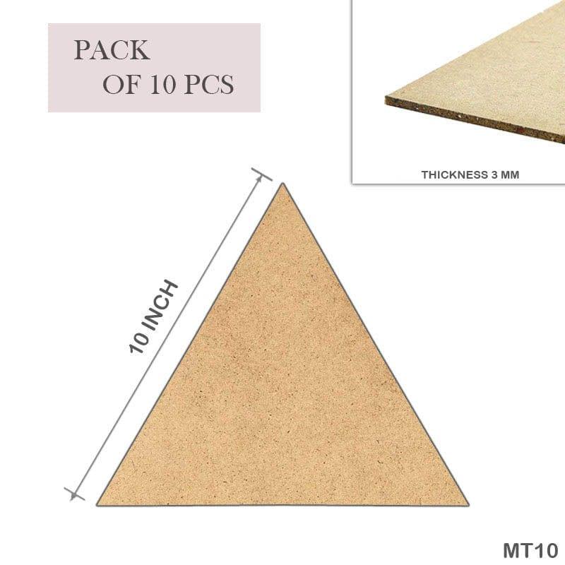 MG Traders MDF Boards & Base Mdf Triangle 10 Inch  10Pcs (Mt10)