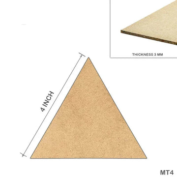 MG Traders MDF Boards & Base Mdf Triangle  4 Inch 10Pcs (Mt4)