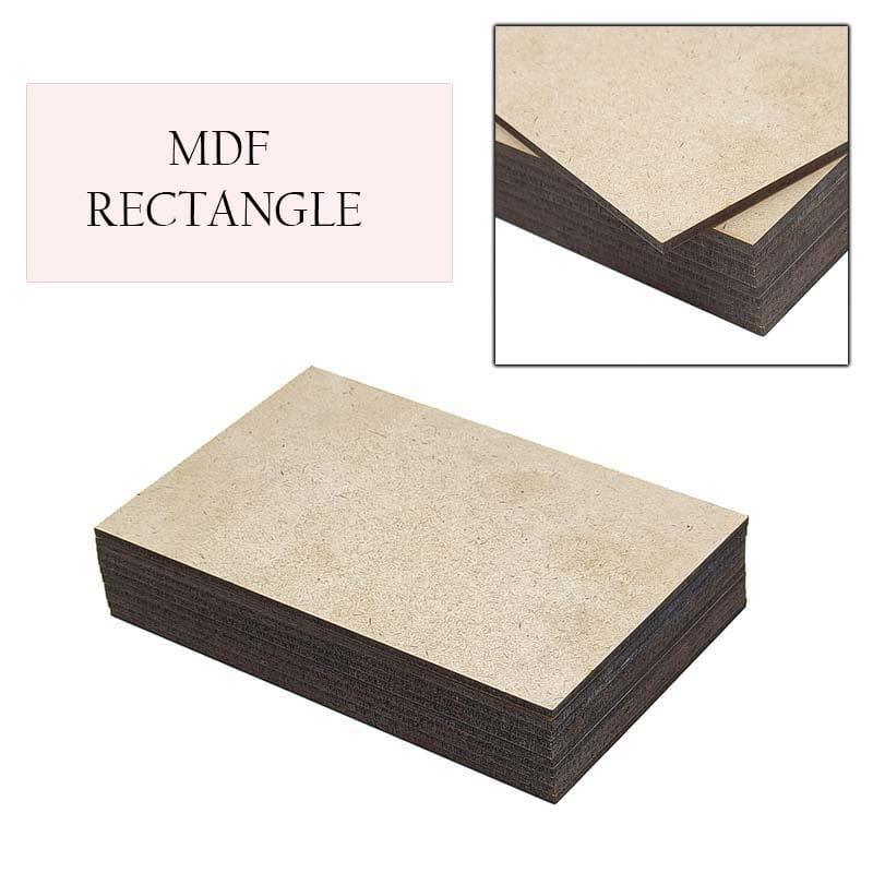 MG Traders Mdf Cutout Mdf Rectangle 12X16 10Pcs (Mre1216)