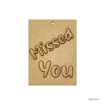 MG Traders MDF & wooden Crafts Mdf Cutout (Mdfk40) (6.5 X 4.7Cm)