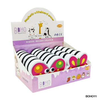 MG Traders Metal Box White Board Duster Magnetic Butterfly (Boho11)
