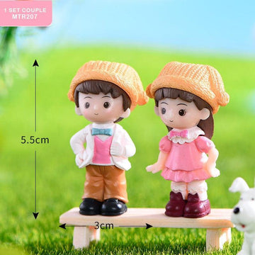 MG Traders Miniature Miniature Model Mtrc207 (1 Set Of Couple)