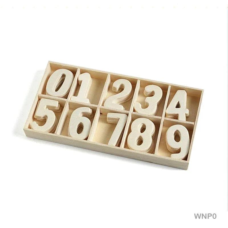 MG Traders Pack Acrylic & Wooden Cutout Wooden Number Plain (Wnp0)  (Contain 1 Unit)