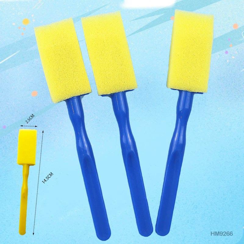 MG Traders Pack Brush Hm9266 Yellow Sponge (6Pc)  (Contain 1 Unit)