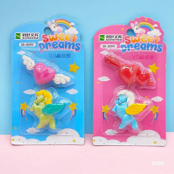 MG Traders Pack Eraser 8099 Unicorn Eraser 1Pc  (Contain 1 Unit)