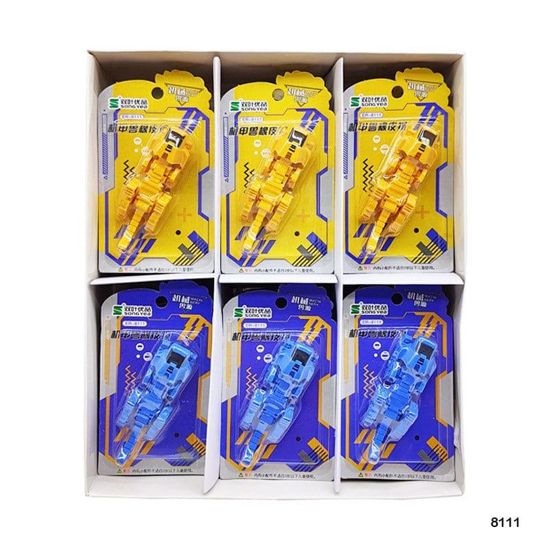 MG Traders Pack Eraser 8111 Assembled Robot Eraser 1Pc  (Contain 1 Unit)
