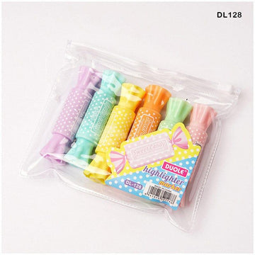 MG Traders Pack Highlighterss Dl128 Highlighter 6Pc Sweet Candy  (Contain 1 Unit)
