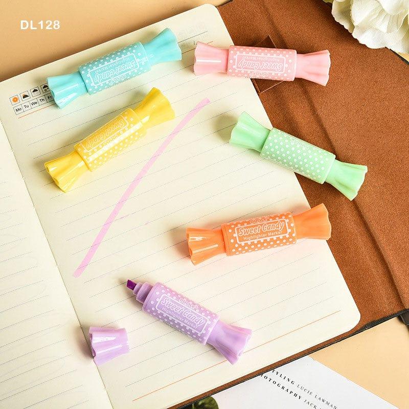 MG Traders Pack Highlighterss Dl128 Highlighter 6Pc Sweet Candy  (Contain 1 Unit)