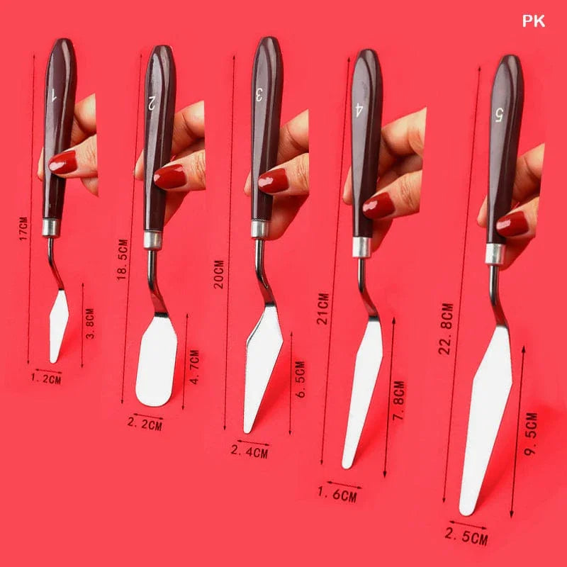 MG Traders Pack Knife & Cutter Painting Knife Metal 5Pc (Pk)  (Contain 1 Unit)