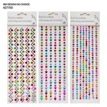 MG Traders Pack Stickers 427750 Design Diamond Journaling Sticker Big  (Contain 1 Unit)