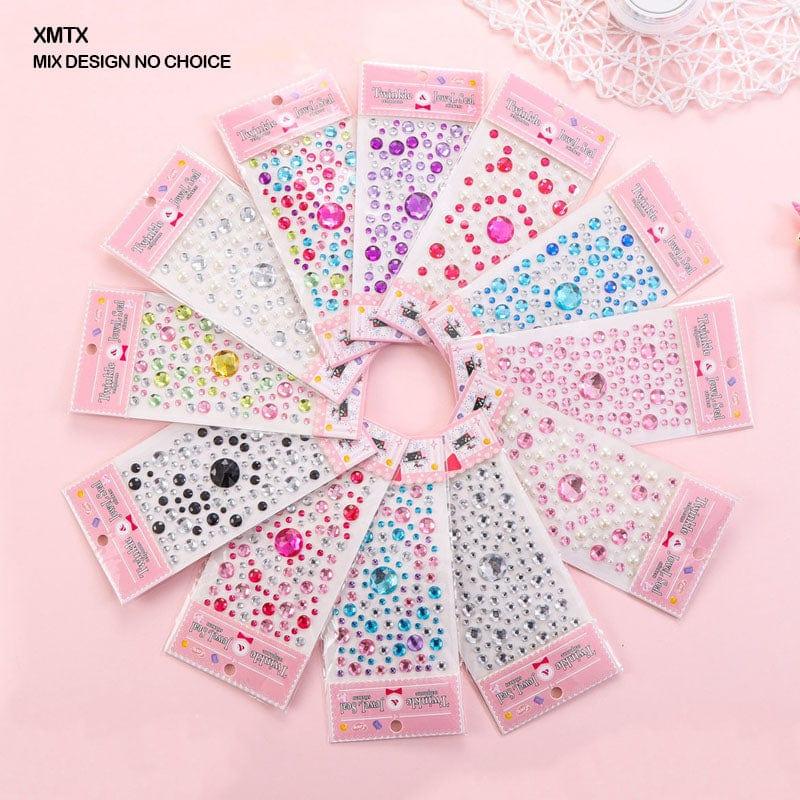MG Traders Pack Stickers Xmtx Multi Diamond Design Journaling Sticker  (Contain 1 Unit)