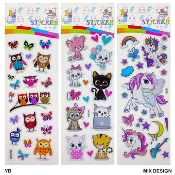 MG Traders Pack Stickers Yb Kids Printed Embossed Journaling Sticker  (Contain 1 Unit)