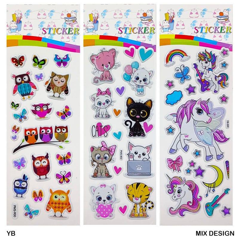 MG Traders Pack Stickers Yb Kids Printed Embossed Journaling Sticker  (Contain 1 Unit)