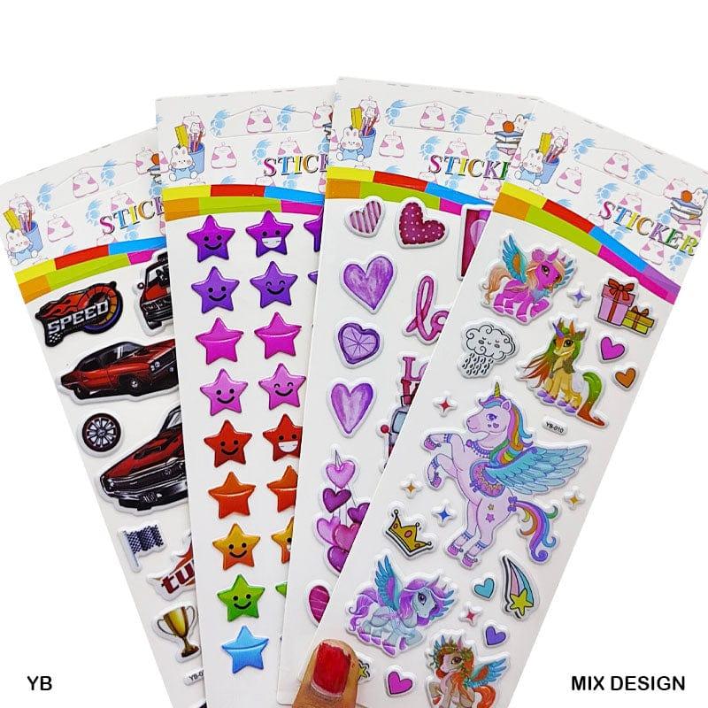 MG Traders Pack Stickers Yb Kids Printed Embossed Journaling Sticker  (Contain 1 Unit)