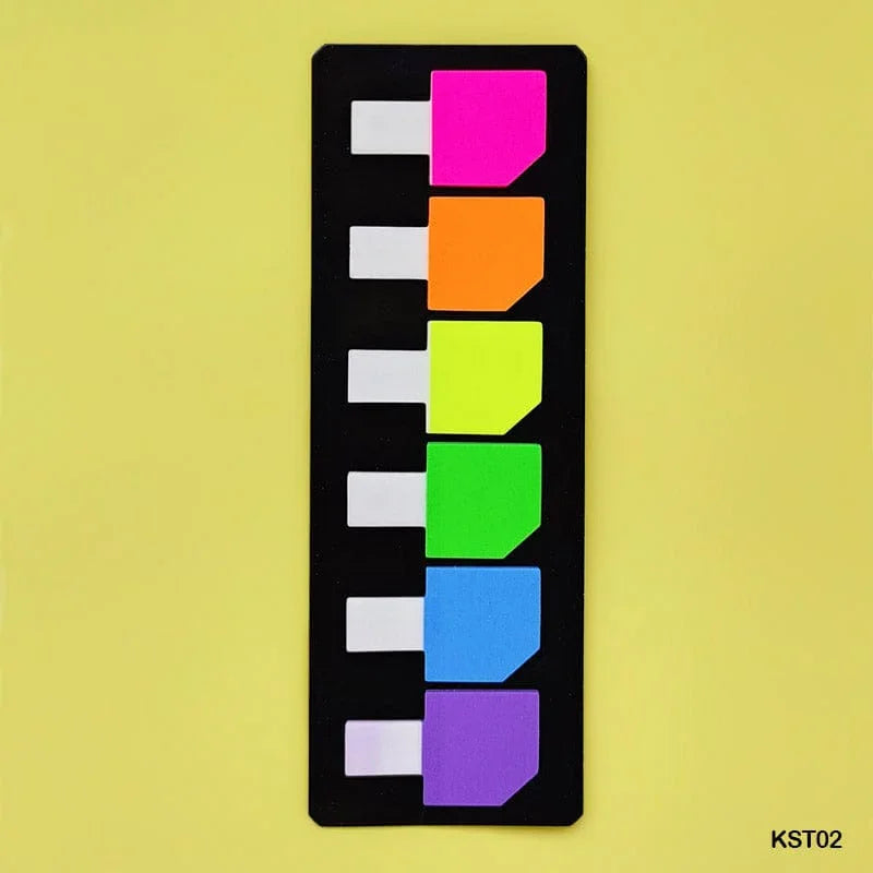 MG Traders Pack Sticky Notes Kst02 Sticky Note Fluorescent  (Contain 1 Unit)