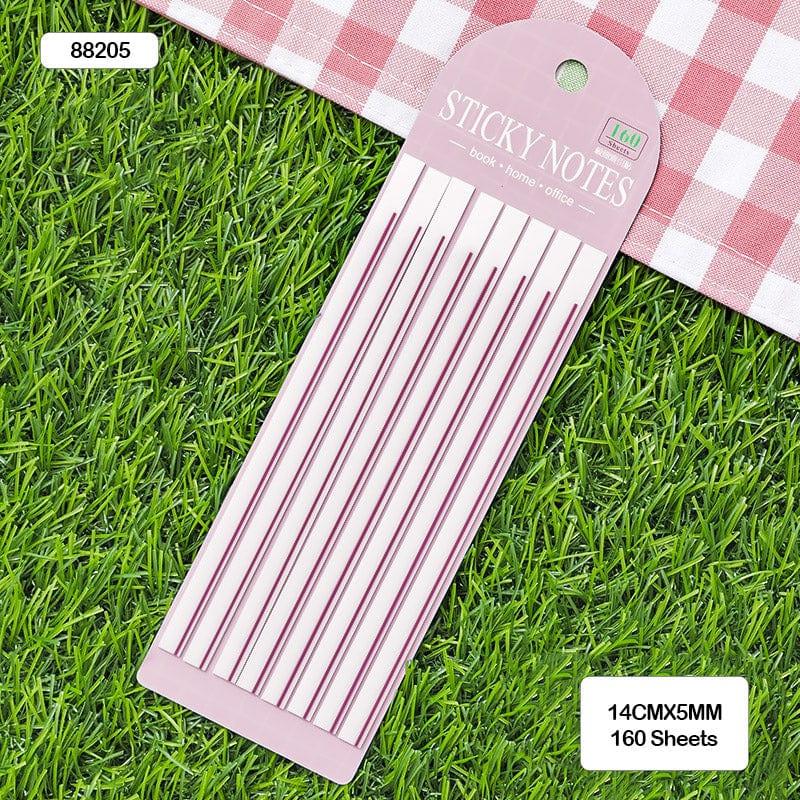 MG Traders Pack Sticky Notes Sticky Notes Pink 8 Stripe 14Cmx5Mm (88205)  (Contain 1 Unit)