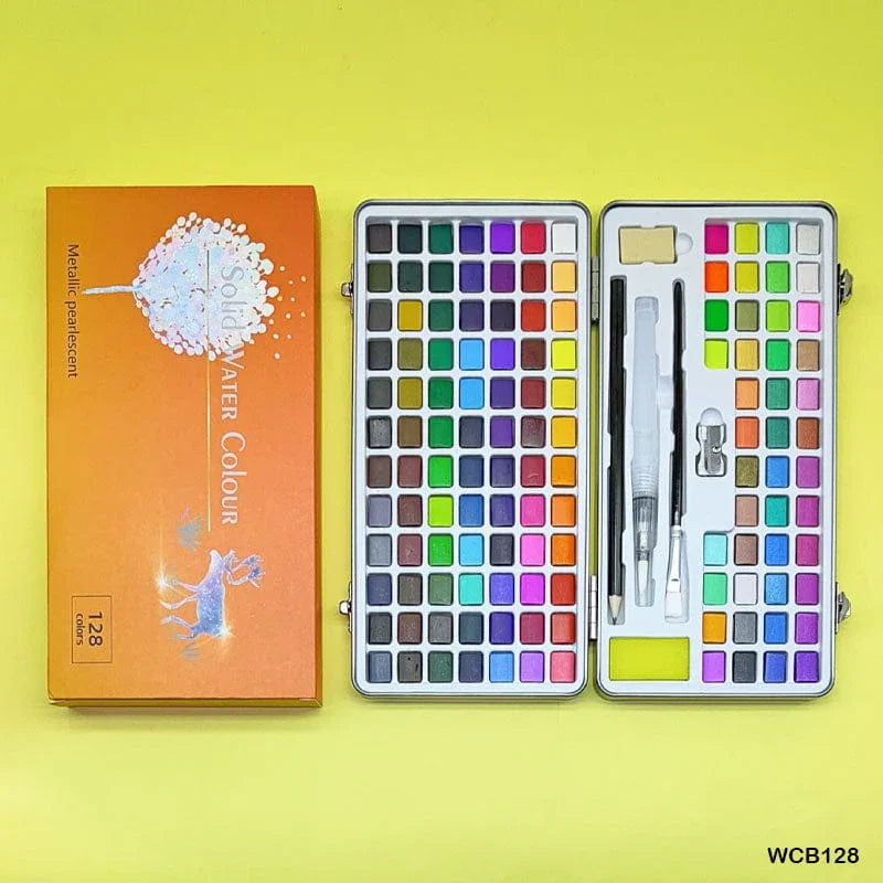 MG Traders Paint & Colours Water Color Set Wcb128 (128 Color)