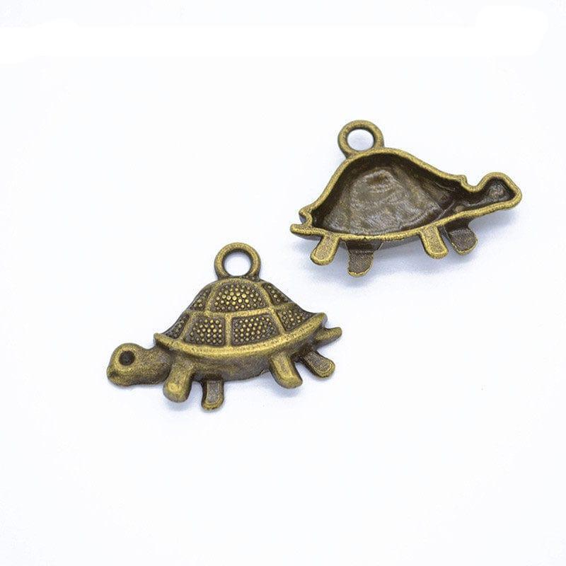 MG Traders Pendant Jmp80 Turtle Pendants Copper 28*19Mm 10Pc