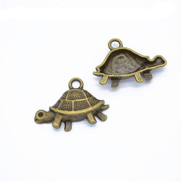 MG Traders Pendant Jmp80 Turtle Pendants Copper 28*19Mm 10Pc