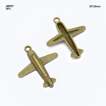 MG Traders Pendant Jmp87 Plane Pendants Copper 35*32Mm 5Pc