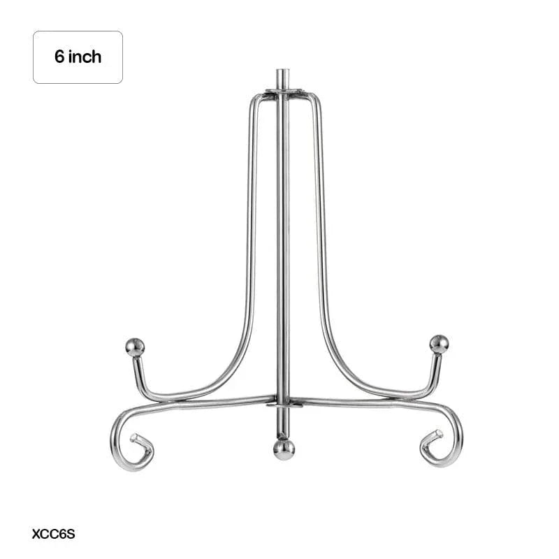 MG Traders Resin Art & Supplies Xcc6S Frame Holder Display Stand Iron Silver 6 Inch