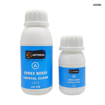 MG Traders Resin Artorial Ao300 3-1 Epoxy Art Resin Hardener Kit 300Gm In