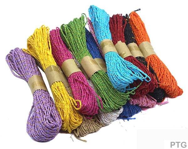 Paper Thread Glitter 12 Color 15Mtr (Ptg) – inkarto-Wholesale