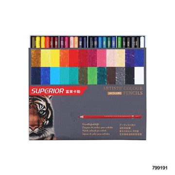 MG Traders Sketching Pencil 799191 Superior Artist Color Pencil 24 Color