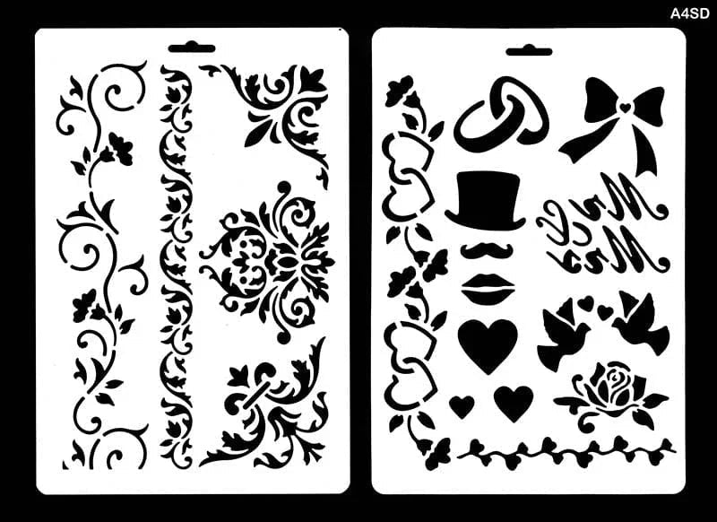 MG Traders Stencil A4 Stencil Design (20 Pcs) (A4Sd)