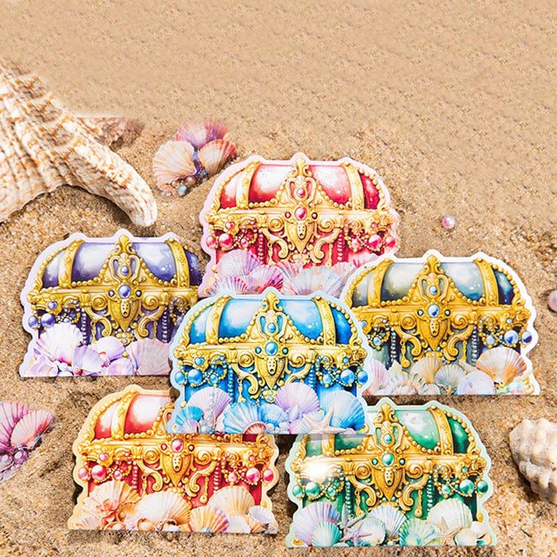 MG Traders Stickers Hbbz003 Treasures On The Beach Deco Sticker 20Pc