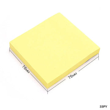 MG Traders Sticky Notes 3X3 Sticky Notes Yellow Cc (33Py)